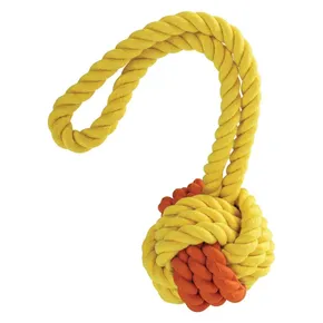 Kombinierter Monty-Ball aus Naturkautschuk und Baumwolle mit Riemen 6,5/24 cm HipHop